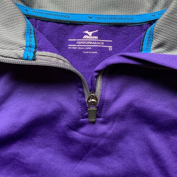 Mizuno quarter zip pullover - purple - girls size small - Picture 6 of 9